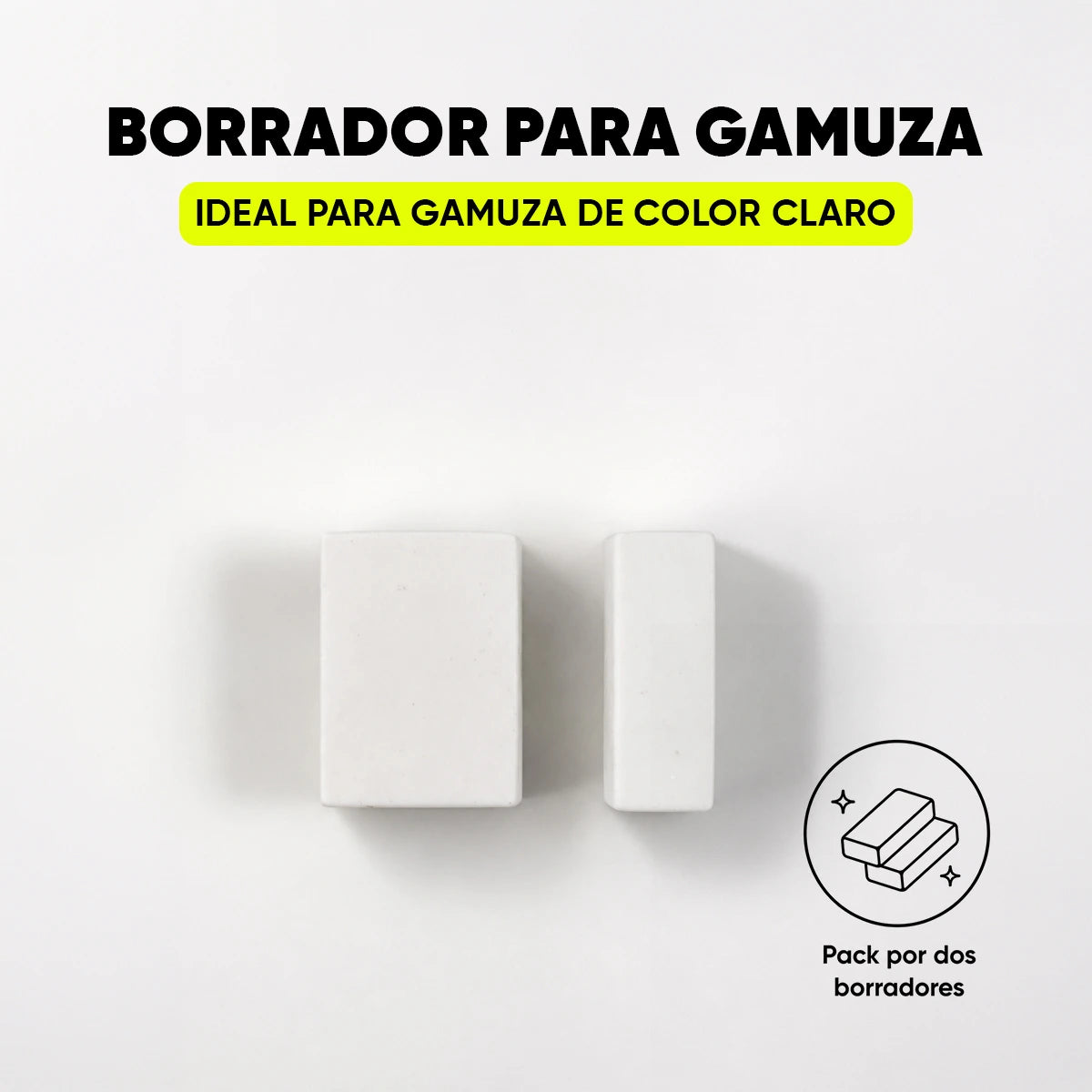BORRADORES PARA GAMUZA - PACK X 2