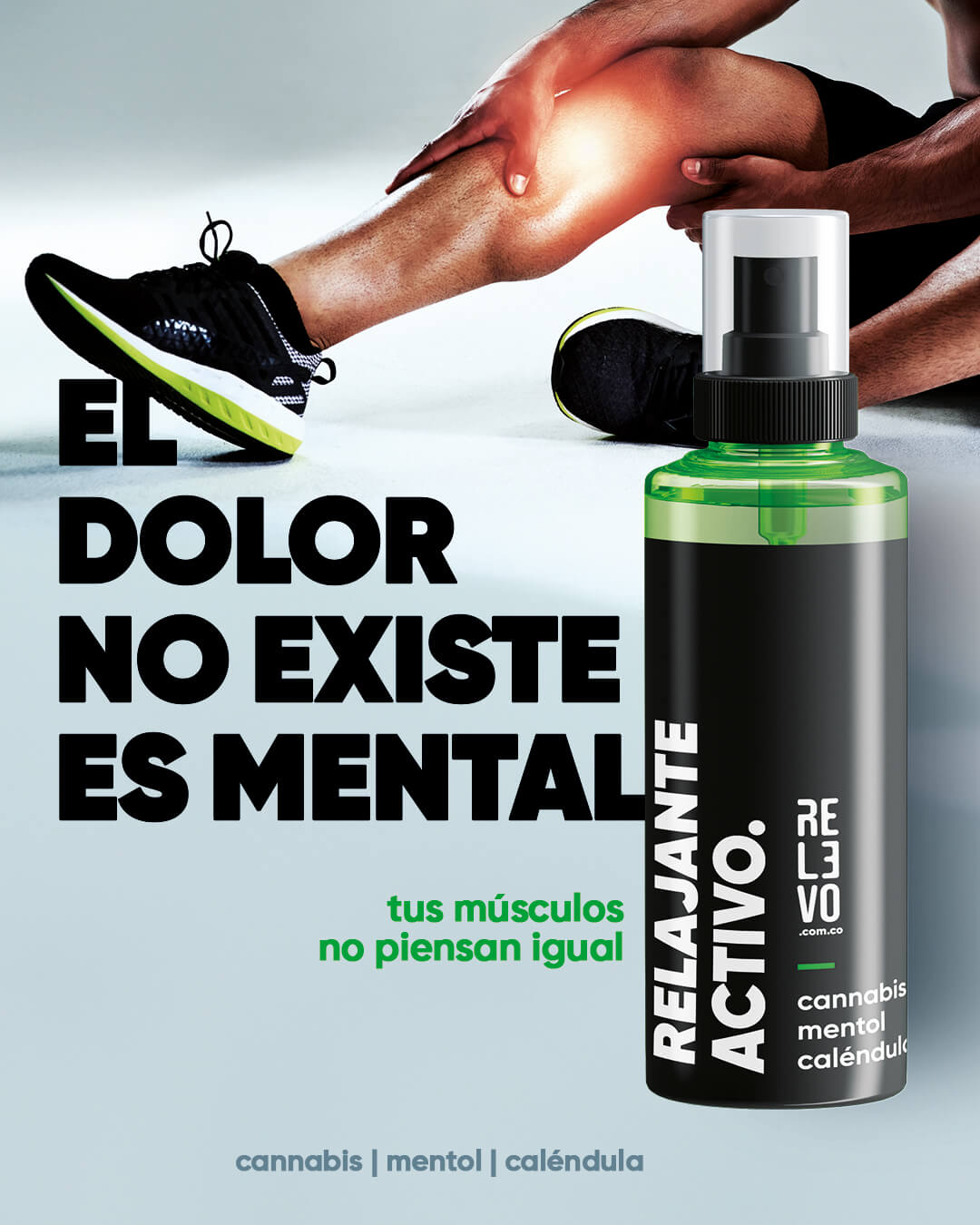 Relajante Muscular Avanzado Para Deportistas con Cannabis, Caléndula y Mentol - Efecto Analgésico y Duradero