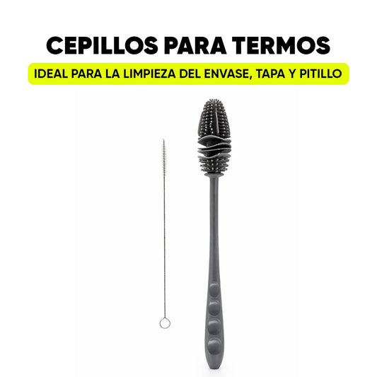 KIT DE CEPILLOS PARA LIMPIAR TERMOS